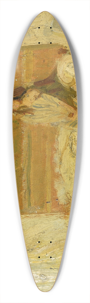 Henry Ossawa Tanner - Study for the Annunciation 39.3 inch art pintail longboard deck