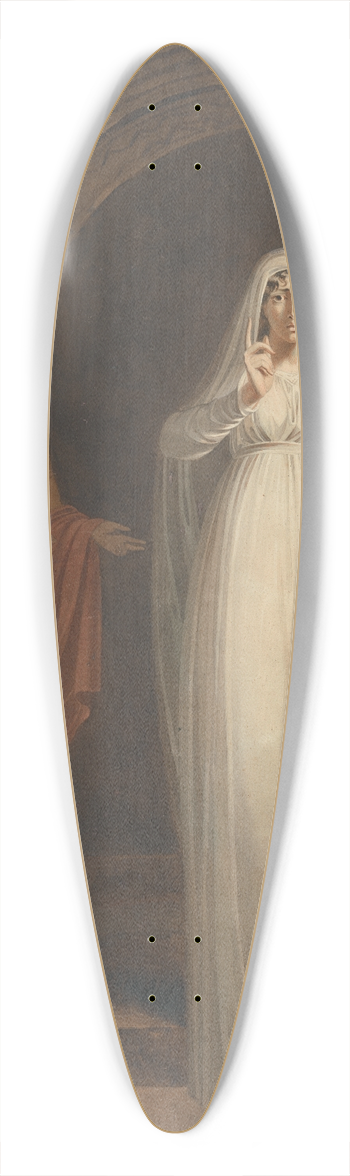 Henry Pierce Bone - The Sleepwalking Scene in Macbeth 39.3 inch art pintail longboard deck