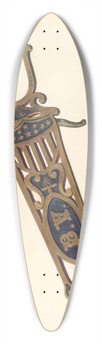 Henry Rasmusen - Brass Bootjack 39.3 inch art pintail longboard deck