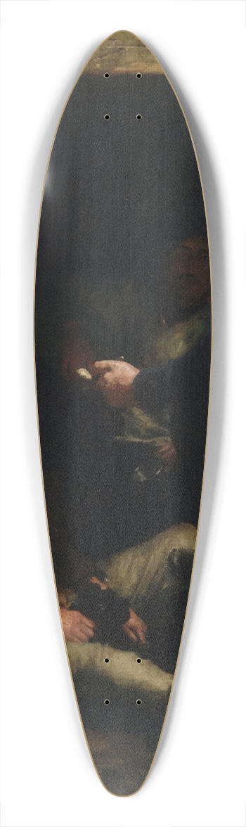 Henry Scott Tuke - A sailors yarn 39.3 inch art pintail longboard deck