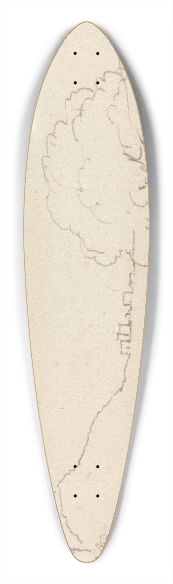 Henry Swinburne - Landscape View with Palm Trees 39.3 inch art pintail longboard deck