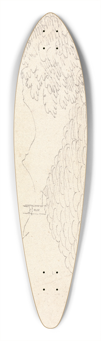Henry Swinburne - Near La Rocca 39.3 inch art pintail longboard deck