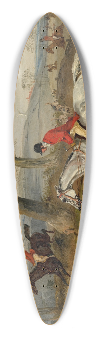 Henry Thomas Alken - Full Cry 39.3 inch art pintail longboard deck