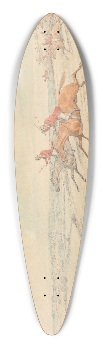 Henry Thomas Alken - Full Cry 39.3 inch art pintail longboard deck