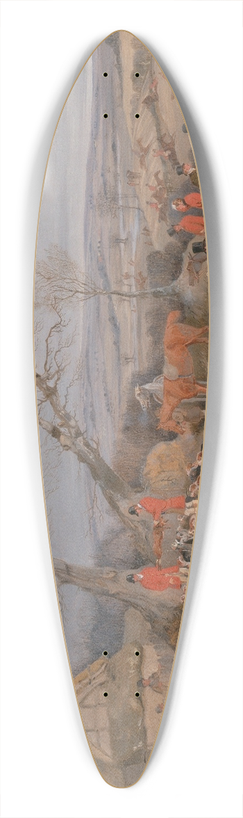 Henry Thomas Alken - Hunting Scene: The Kill 39.3 inch art pintail longboard deck