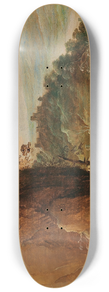 Joos de Momper - A rocky landscape with horsemen 8.25 inch art skate deck