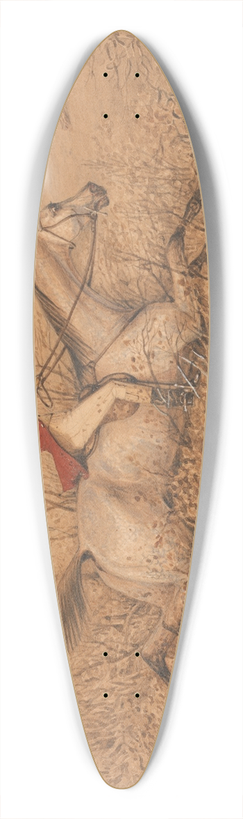 Henry Thomas Alken - Swishing a Rasper 39.3 inch art pintail longboard deck