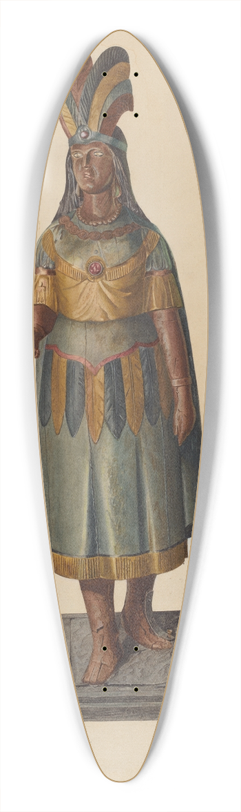 Henry Tomaszewski - Cigar Store Indian 39.3 inch art pintail longboard deck