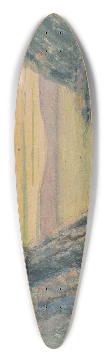Herbert Crowley - A Seaside Cave 39.3 inch art pintail longboard deck