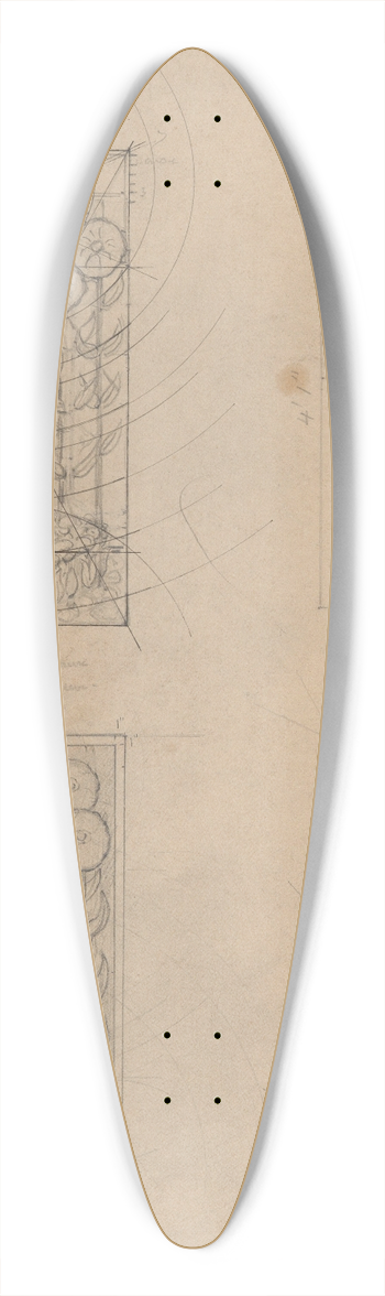 Herbert Crowley - The Crystal Bowl 39.3 inch art pintail longboard deck