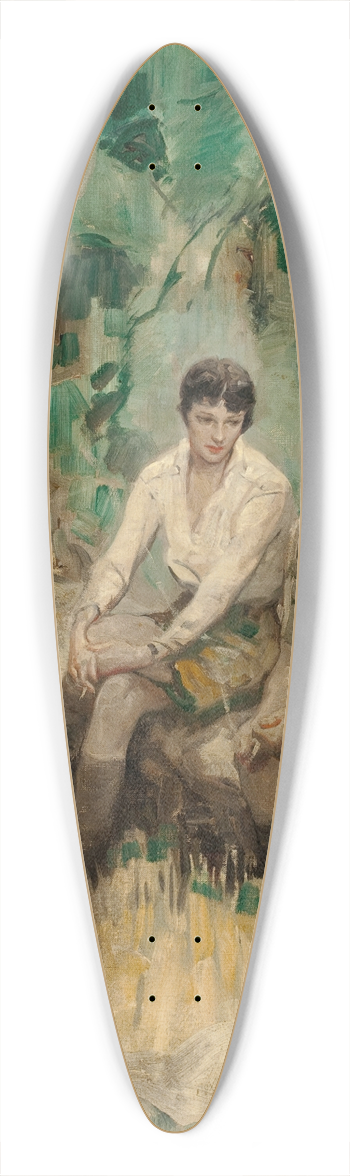 Herbert Morton Stoops - Break from the Hunt 39.3 inch art pintail longboard deck