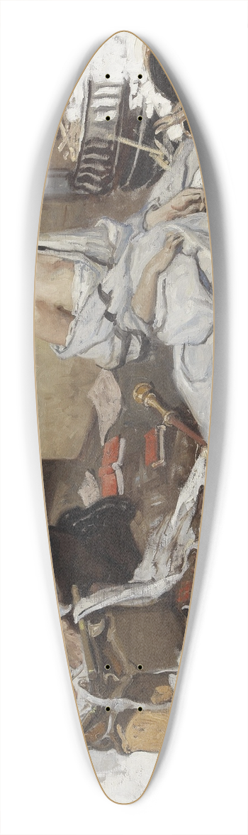 Herbert Morton Stoops - Couple at Hearth 39.3 inch art pintail longboard deck