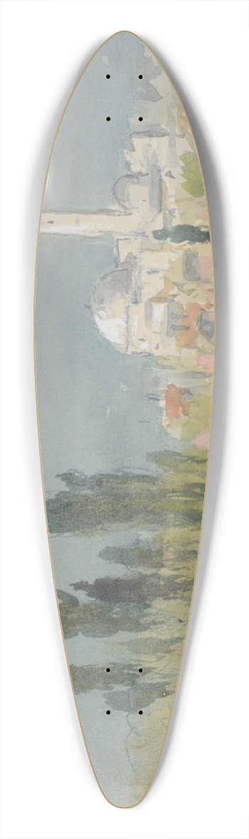 Hercules Brabazon Brabazon - Lake scene 39.3 inch art pintail longboard deck