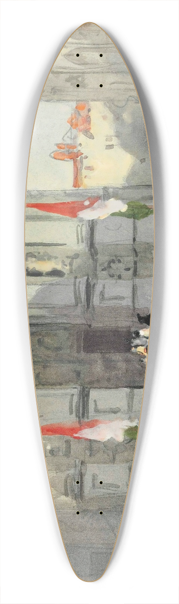 Hercules Brabazon Brabazon - Santa Maria della Salute, Venice 39.3 inch art pintail longboard deck