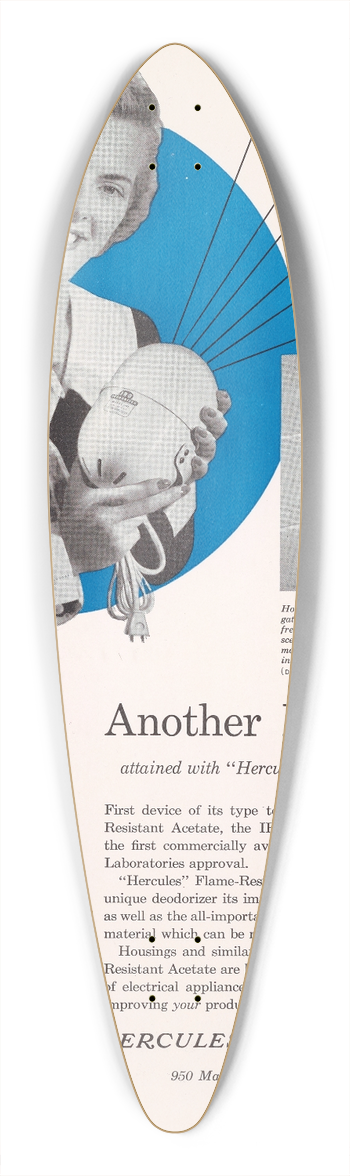 Hercules Incorporated - Another Design First 39.3 inch art pintail longboard deck