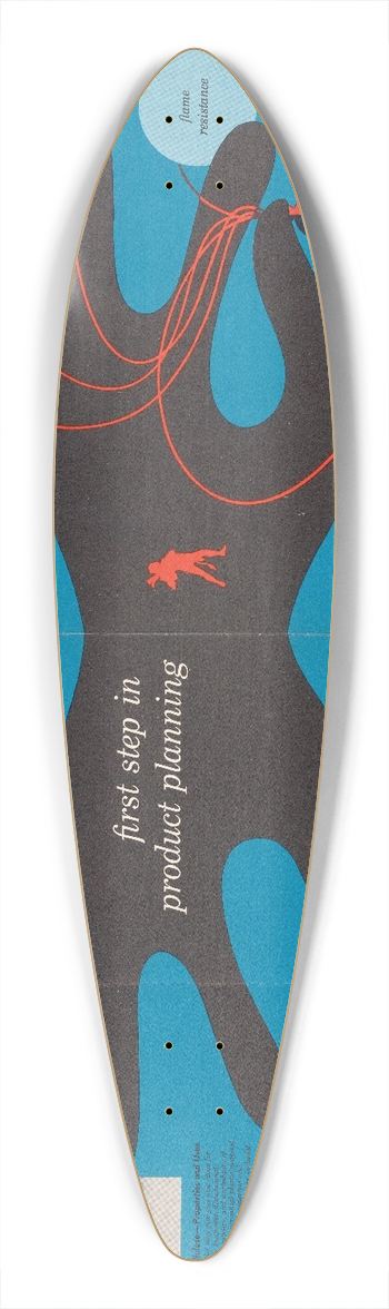 Hercules Incorporated - First step in product planning 39.3 inch art pintail longboard deck
