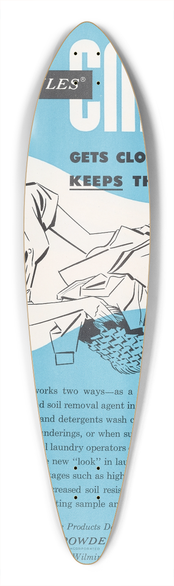 Hercules Incorporated - Hercules CMC-CT Gets Clothes Whiter, Keeps Them Whiter 39.3 inch art pintail longboard deck