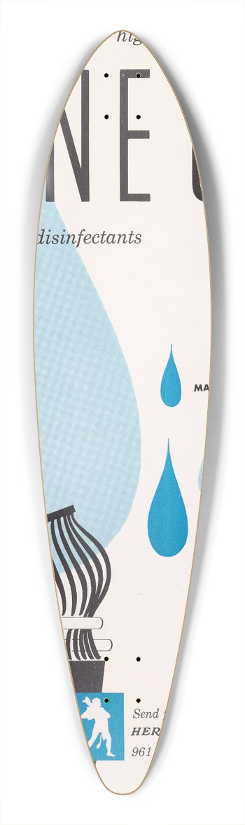 Hercules Incorporated - Hercules Pine Oils 39.3 inch art pintail longboard deck