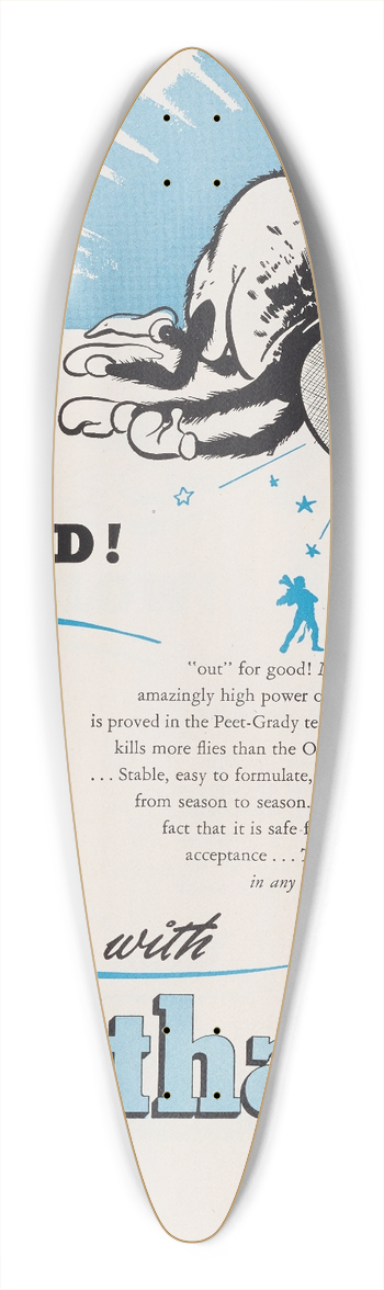 Hercules Incorporated - OutFor Good! 39.3 inch art pintail longboard deck