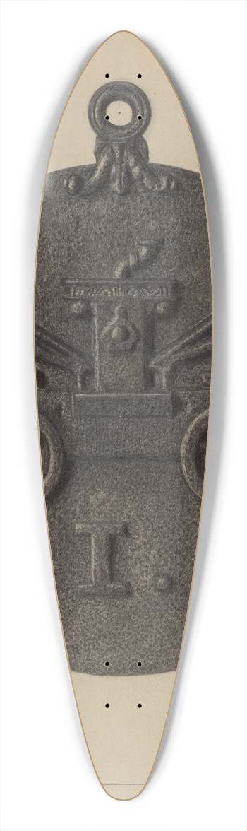 Herman Bader - Firemark 39.3 inch art pintail longboard deck