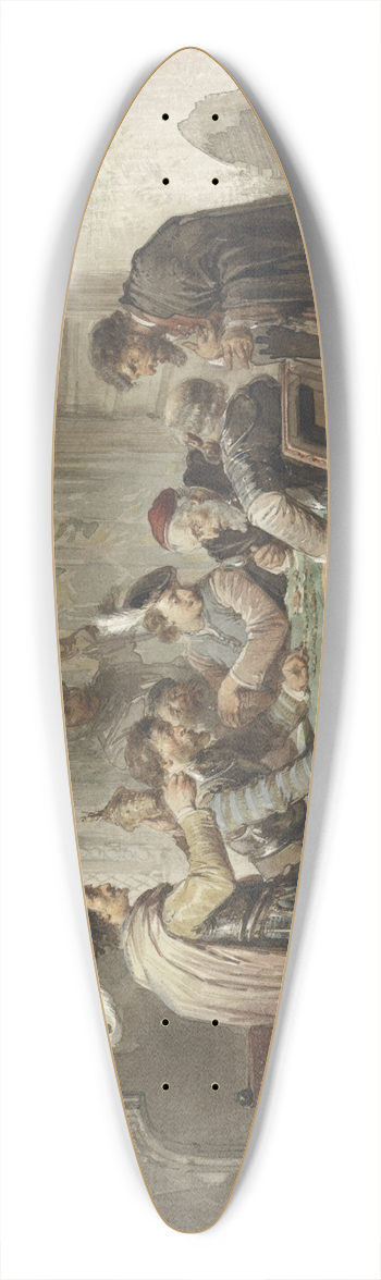 Herman Frederik Carel Ten Kate - Het verkopen van de buit 39.3 inch art pintail longboard deck