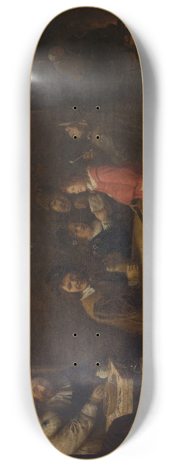 Joos van Craesbeeck - Five Senses 8.25 inch art skate deck