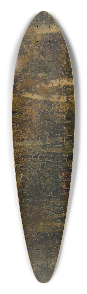 Hermann Baisch - Waldinneres im Herbst 39.3 inch art pintail longboard deck