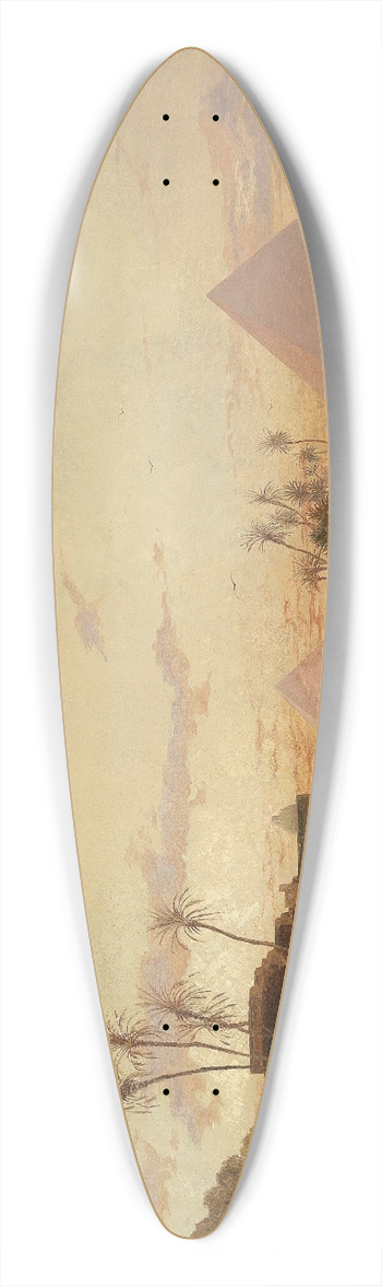 Hermann David Salomon Corrodi - Am Nilufer 39.3 inch art pintail longboard deck