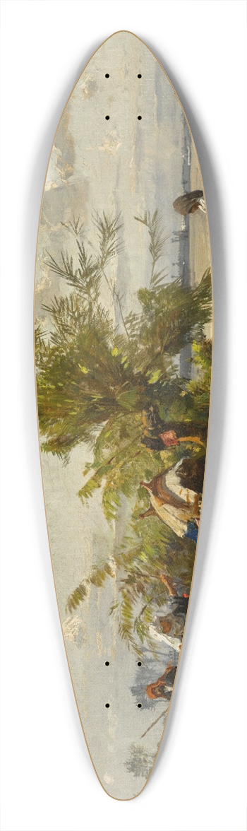 Hermann David Salomon Corrodi - Encampment 39.3 inch art pintail longboard deck