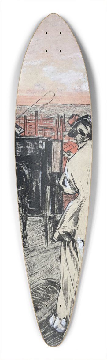 Hermann Groeber - Abschied 39.3 inch art pintail longboard deck