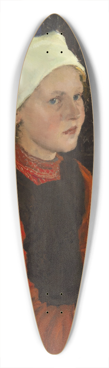 Hermann Groeber - Bayerisches Bauernmdchen 39.3 inch art pintail longboard deck