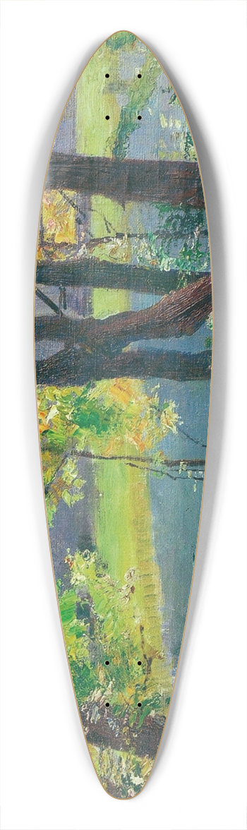 Hermann Groeber - Langbrgner See 39.3 inch art pintail longboard deck