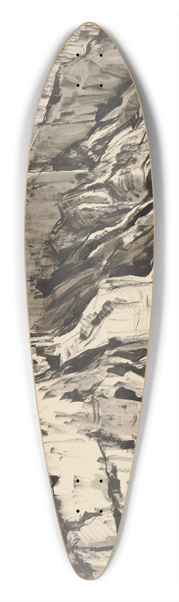Hermann Lismann - Le Balze, Volterra 39.3 inch art pintail longboard deck