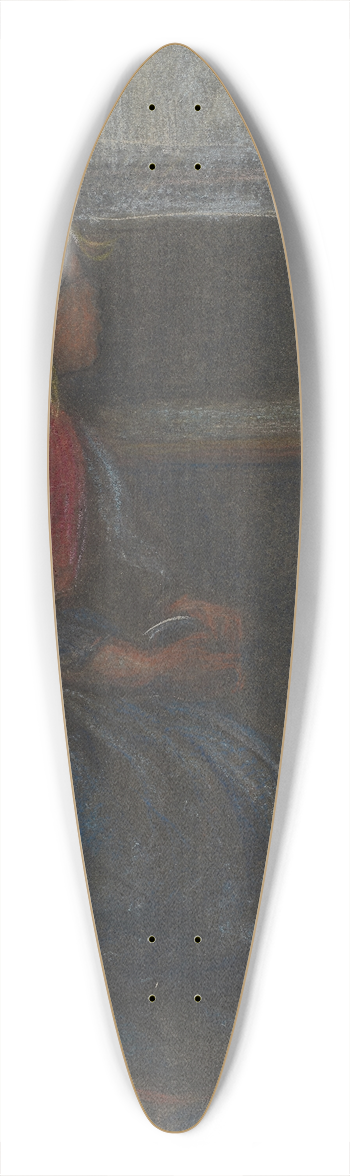 Hermann Lismann - Mdchen im Profil nach rechts, aus dem Fenster blickend 39.3 inch art pintail longboard deck