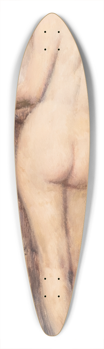 Hermann Moest - Mdchenakt 39.3 inch art pintail longboard deck