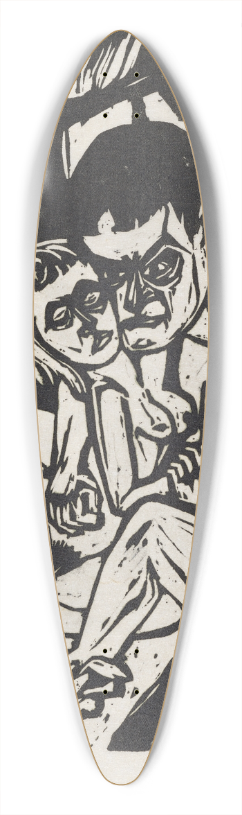 Hermann Scherer - Paar im Wald 39.3 inch art pintail longboard deck