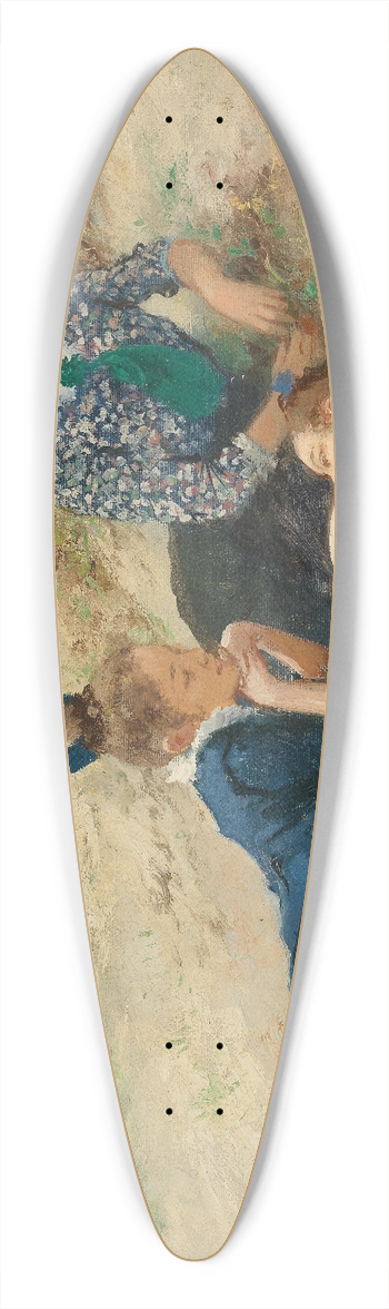 Hermann Seeger - A Summer Day in the Dunes 39.3 inch art pintail longboard deck
