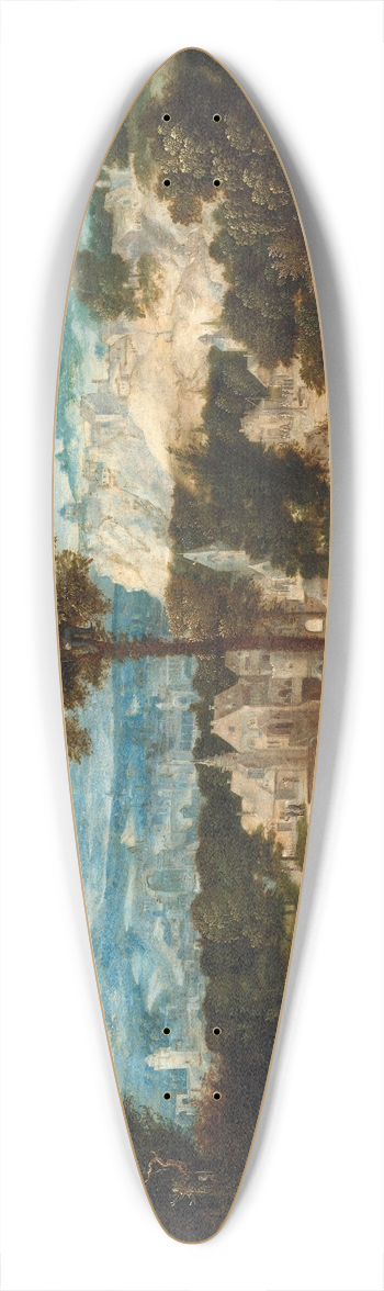 Herri met de Bles - Landscape with the Flight into Egypt 39.3 inch art pintail longboard deck