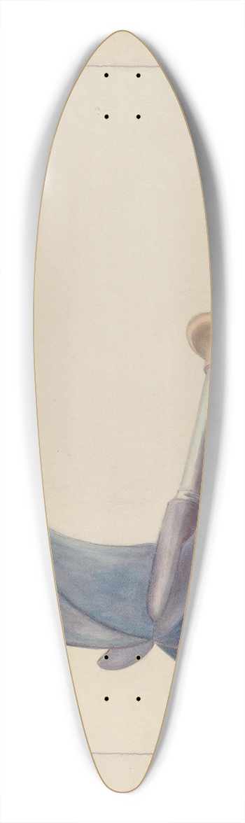 Hester Duany - Chopping Knife 39.3 inch art pintail longboard deck
