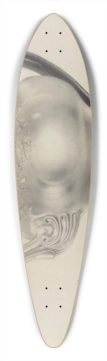 Hester Duany - Silver Teapot 39.3 inch art pintail longboard deck