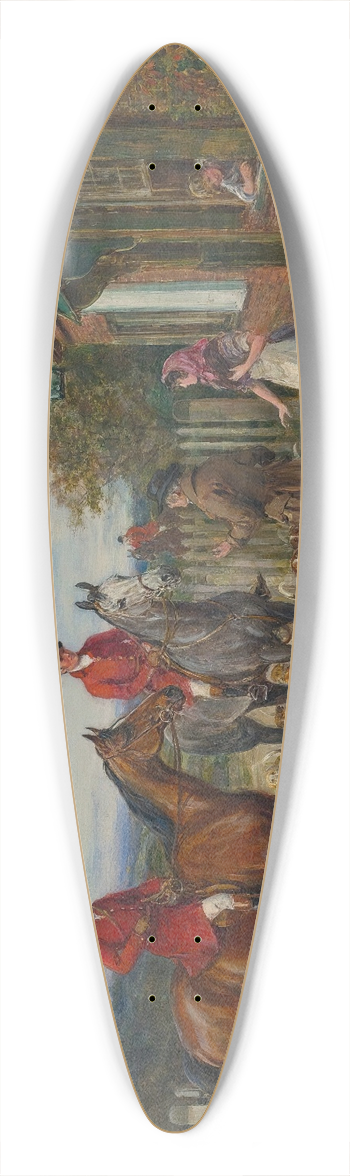 Heywood Hardy - After The Hunt 39.3 inch art pintail longboard deck