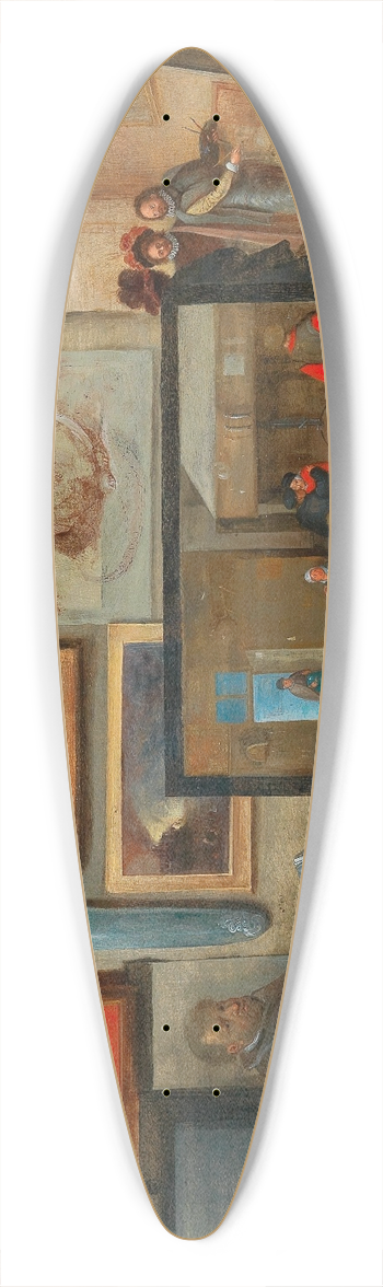 Hieronymus Francken II - A Painter In His Workshop 39.3 inch art pintail longboard deck