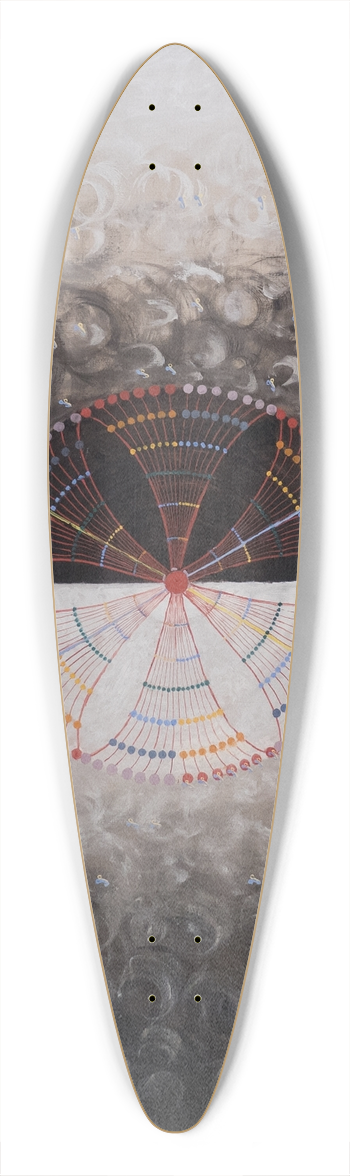 Hilma af Klint - The Swan, No. 10, Group IX-SUW 39.3 inch art pintail longboard deck