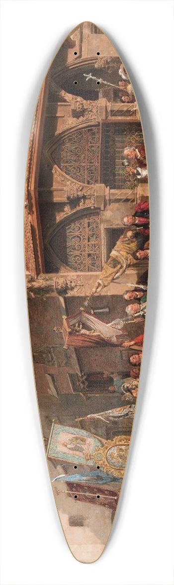 Hipolit Lipiski - The Corpus Christi Procession 39.3 inch art pintail longboard deck