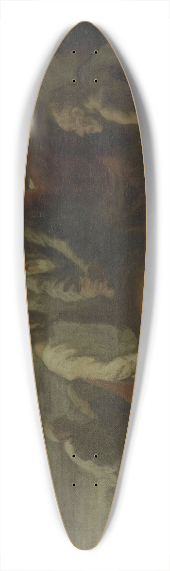Honor Daumier - Christ and his Disciples 39.3 inch art pintail longboard deck