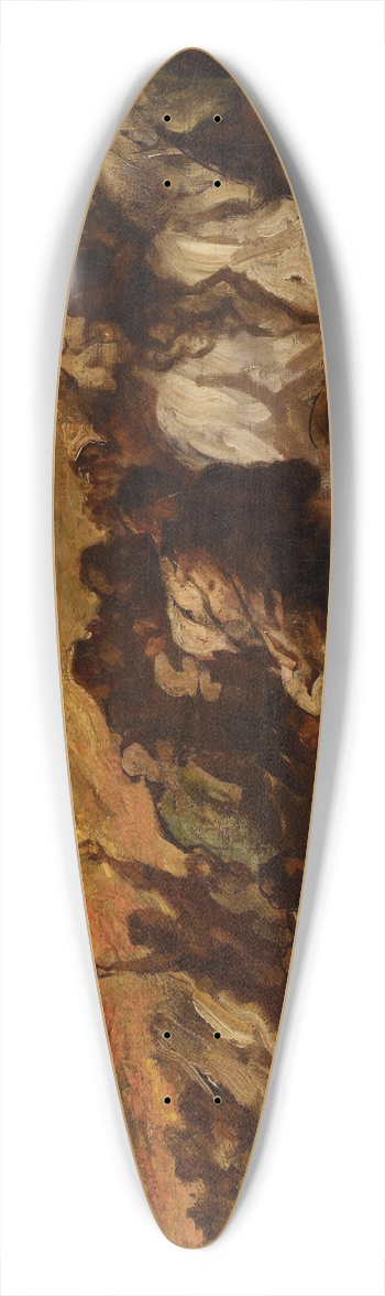 Honor Daumier - The Fugitives 39.3 inch art pintail longboard deck