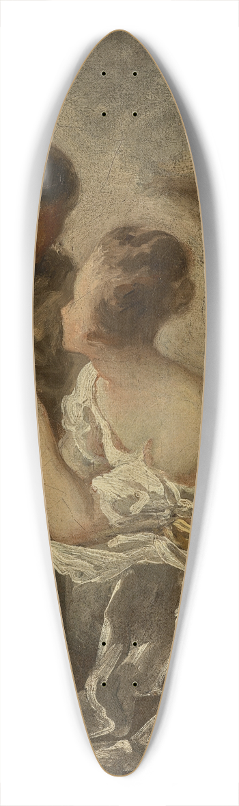 Honor Daumier - The Studio 39.3 inch art pintail longboard deck