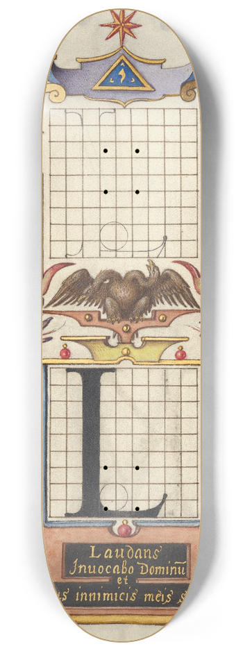 Joris Hoefnagel - Guide for Constructing the Letter L 8.25 inch art skate deck