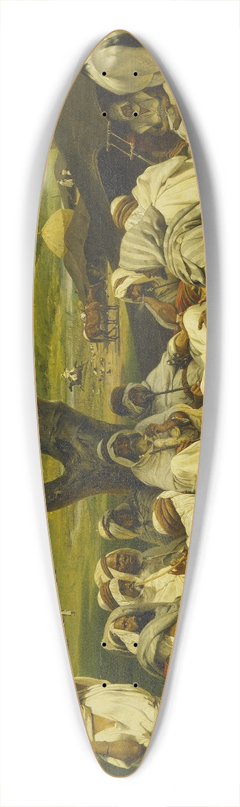 Horace Vernet - The Arab Tale-teller 39.3 inch art pintail longboard deck