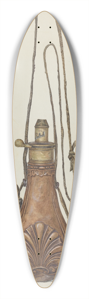 Howell Rosenbaum - Powder Pouch 39.3 inch art pintail longboard deck